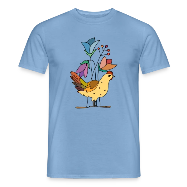 Maquette de T-shirt homme « L'Oiseau Majestueux » à personnaliser