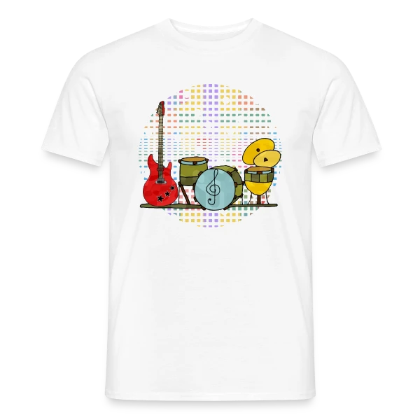 Mélodies d'Instruments sur T-shirt homme