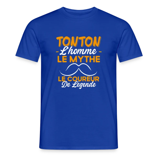 Maquette de T-shirt homme « Tonton Le Coureur de Légende - Cadeau Running Humour » à personnaliser