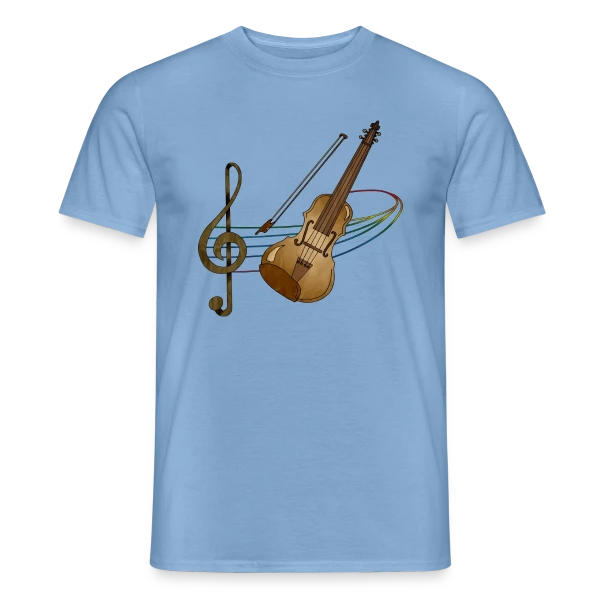 Maquette de T-shirt homme « Maître Violon » à personnaliser