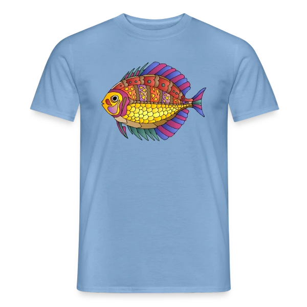 Maquette de T-shirt homme « Ryba, l'Esprit du Poisson » à personnaliser