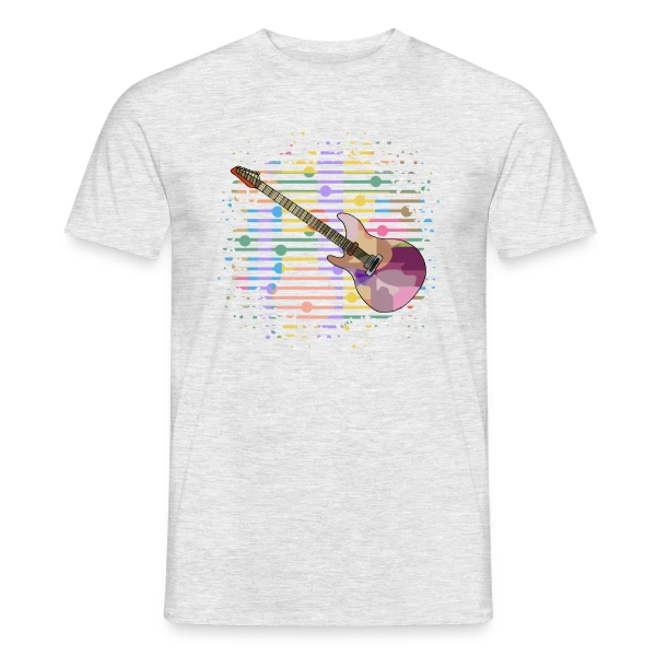 Maquette de T-shirt homme « Guitare Passion » à personnaliser