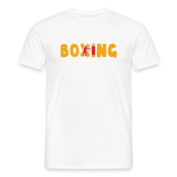 Maquette de T-shirt homme « Boxing - Mon Sport, Ma Passion ! Humour Combat » à personnaliser