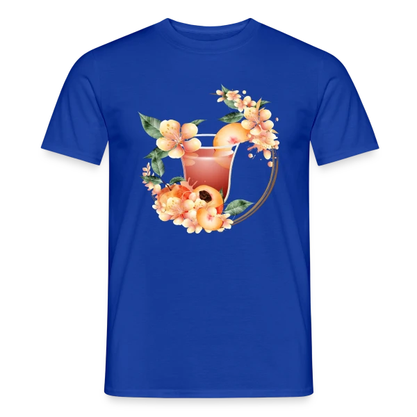 Cocktail Pêche en Fleurs: Douceur Estivale sur T-shirt homme