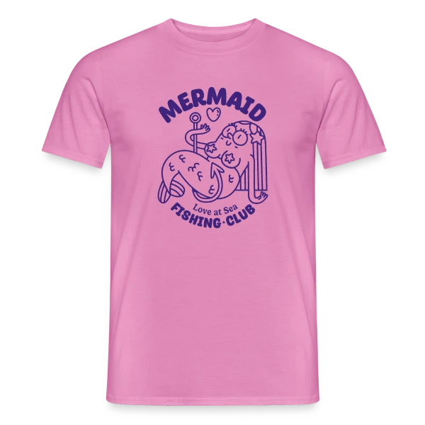 Club de Pêche Sirène Amour sur T-shirt homme