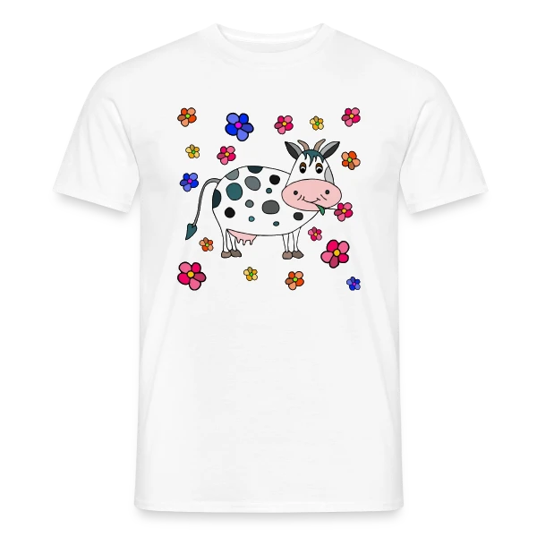 Krowa, la Vache Amusante sur T-shirt homme