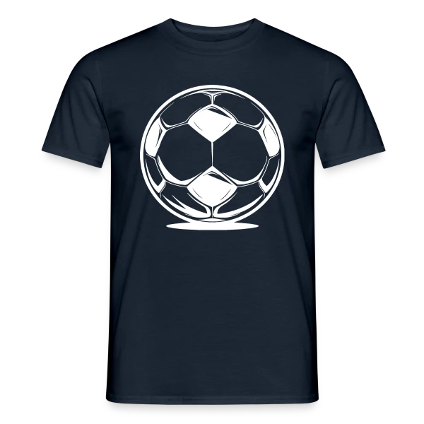 Maquette de T-shirt homme « Football : Joueur, Fan & Entraîneur » à personnaliser