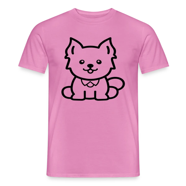 Maquette de T-shirt homme « Petit Chien Mignon » à personnaliser