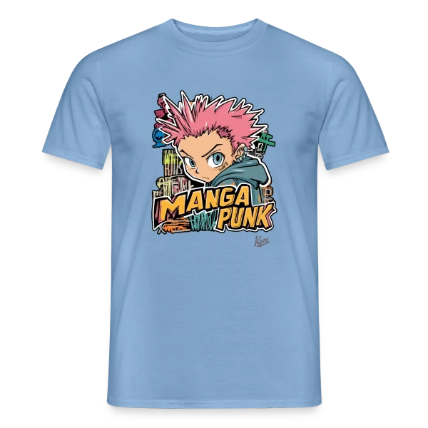 Explosion Manga Punk Japonais sur T-shirt homme
