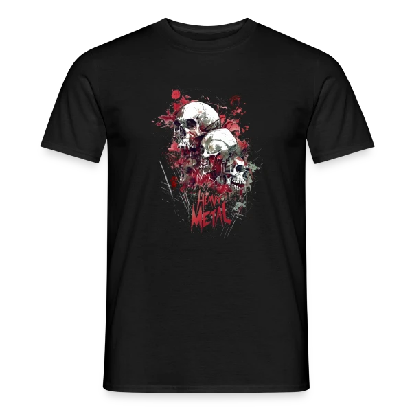 Maquette de T-shirt homme « Esprit Heavy Metal » à personnaliser