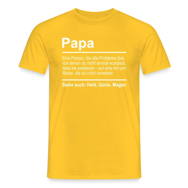 Maquette de T-shirt homme « Papa Humour : Le Cadeau Parfait » à personnaliser