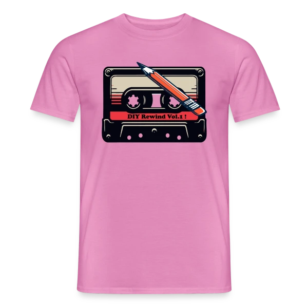 Cassette Rétro K7 : L'Analogique Stylé sur T-shirt homme
