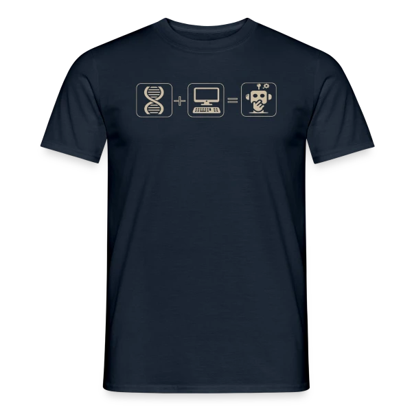 Maquette de T-shirt homme « Robot Futuriste : Passion Science & Tech » à personnaliser