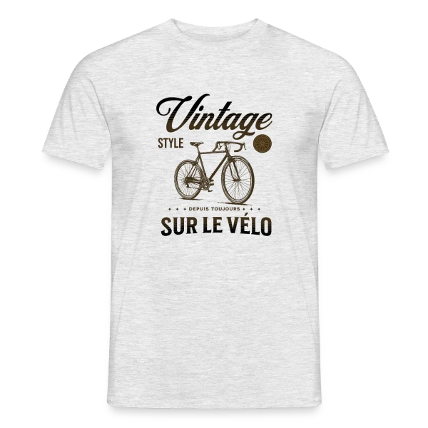 Maquette de T-shirt homme « Passion Vélo Vintage Élégance » à personnaliser