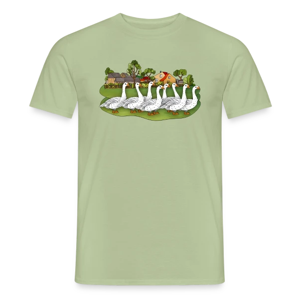 L'Oie Élégante sur T-shirt homme