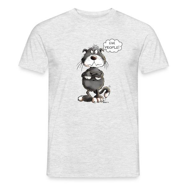 Maquette de T-shirt homme « Chat grincheux "Ew People" - Humour félin » à personnaliser