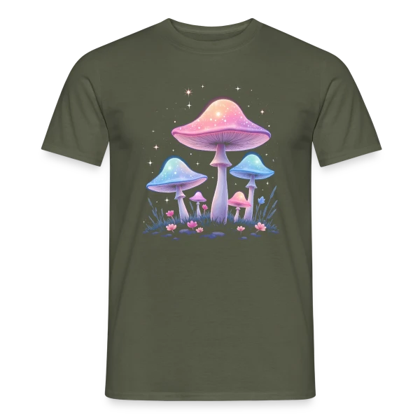 Champignons Magiques - Art Mystique de la Forêt sur T-shirt homme