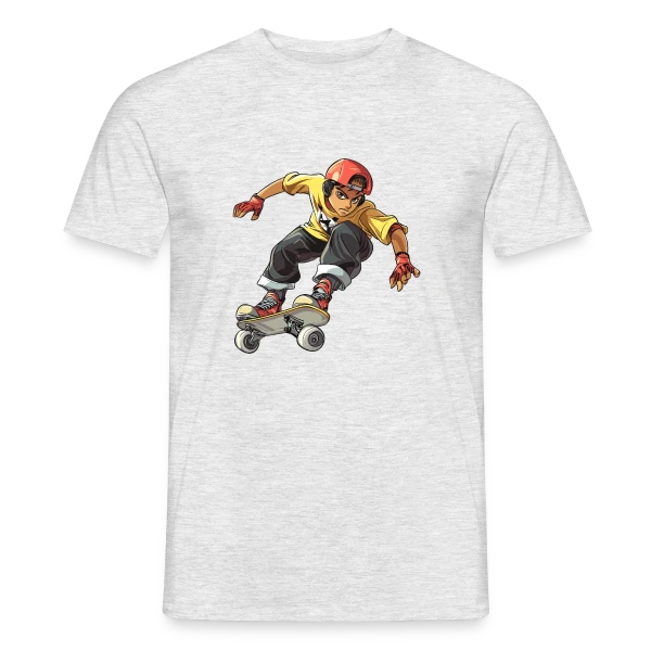 Maquette de T-shirt homme « Esprit Skateboarder » à personnaliser