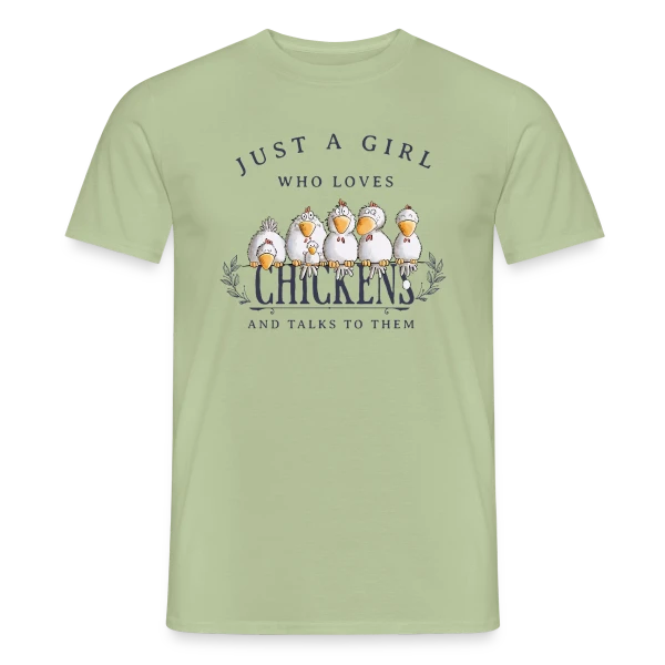 Just A Girl Who Loves Chickens - Folie poulailler sur T-shirt homme