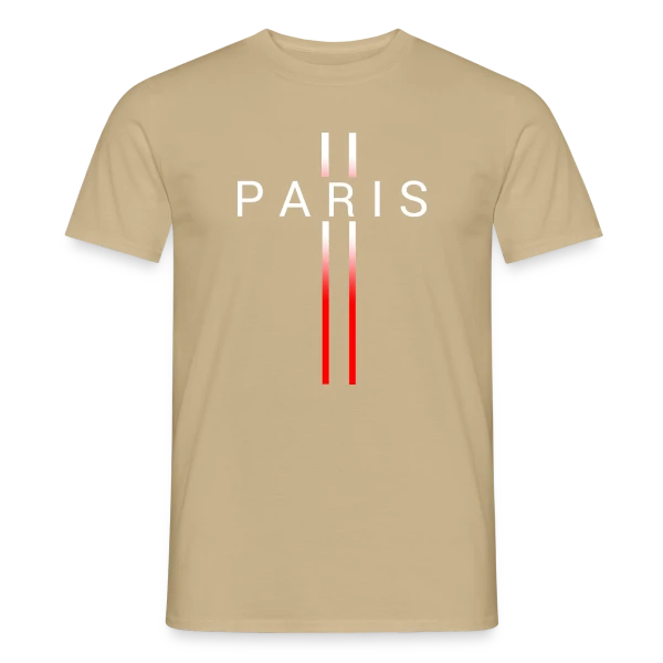 Maquette de T-shirt homme « Motif Abstrait Rouge » à personnaliser