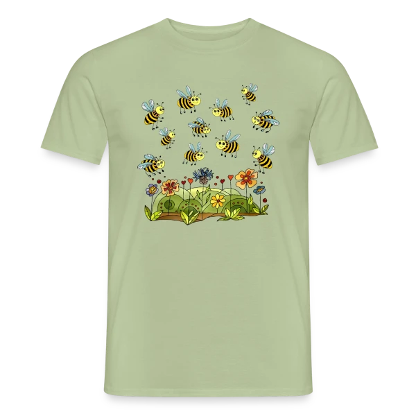 Maquette de T-shirt homme « Monde des Insectes » à personnaliser