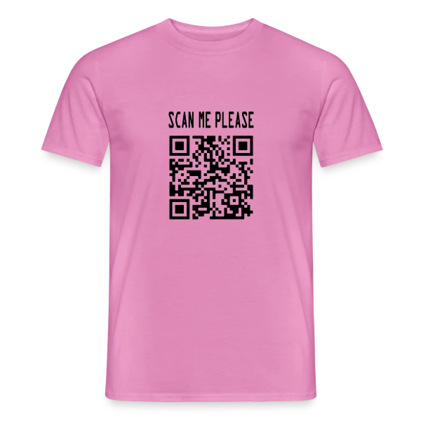 Maquette de T-shirt homme « QR Code Motivation : Scanne et Agis ! » à personnaliser