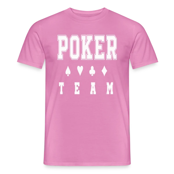 Maquette de T-shirt homme « poker team » à personnaliser