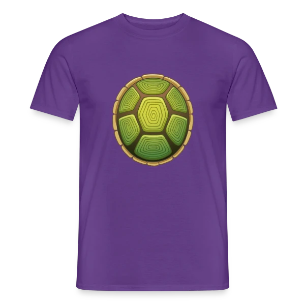 Maquette de T-shirt homme « Carapace de Tortue Stylisée » à personnaliser