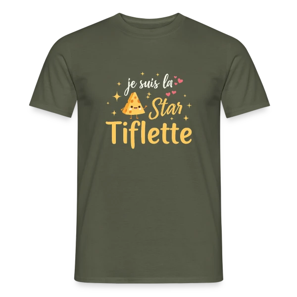 Maquette de T-shirt homme « Onze - L'Élégance du Chiffre » à personnaliser