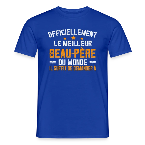 Beau-Père : T-shirt Personnalisé pour un Super Beau-Père sur T-shirt homme