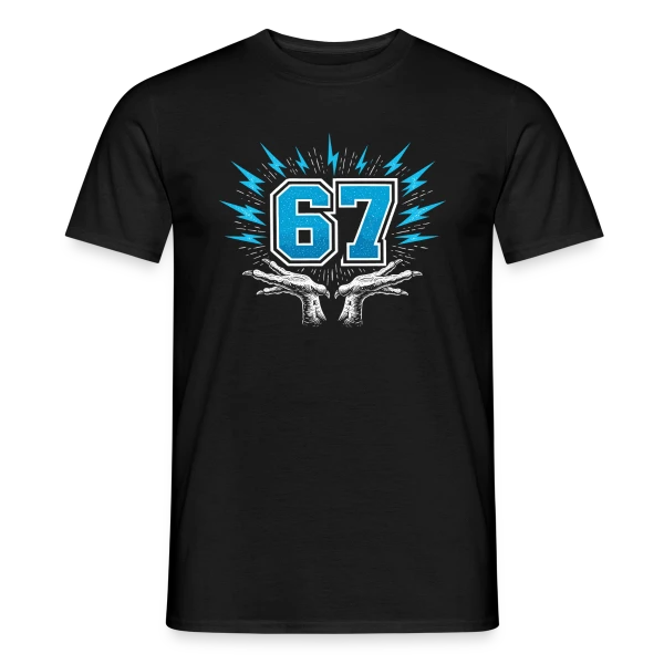 Maquette de T-shirt homme « Connexion Numérique » à personnaliser