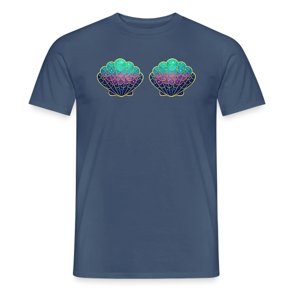 Maquette de T-shirt homme « Fusion Artistique » à personnaliser