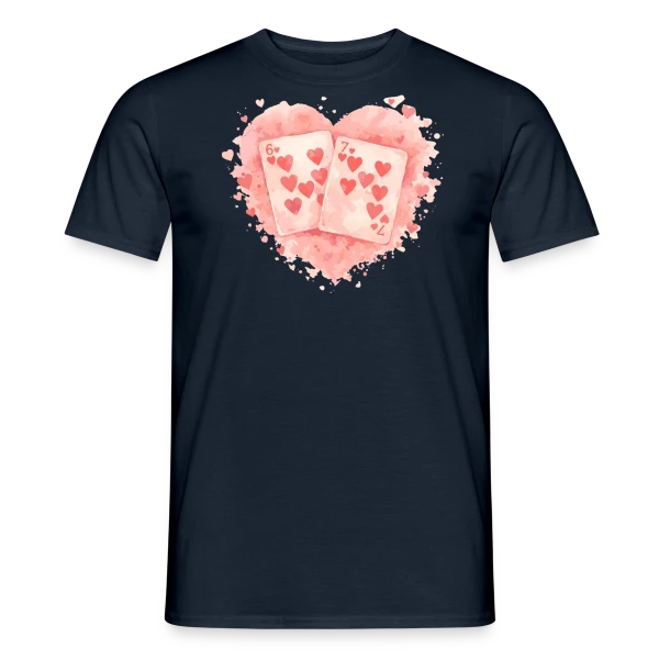 Maquette de T-shirt homme « Énergie Dynamique » à personnaliser