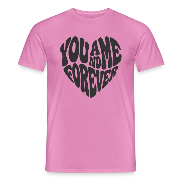 Cœur Amour Infini sur T-shirt homme