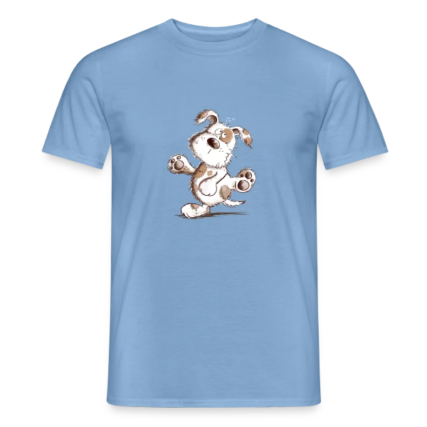 Chien Danseur Joyeux sur T-shirt homme