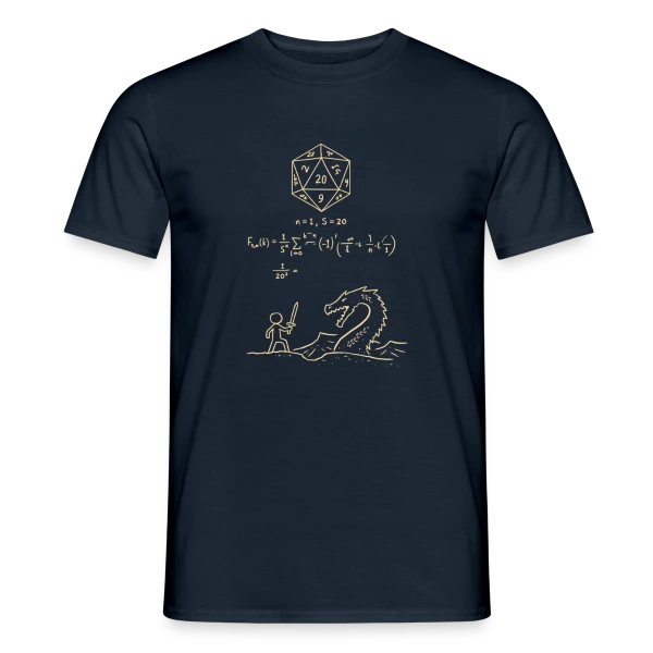 Maquette de T-shirt homme « S-20_2 - Design Minimaliste Geek » à personnaliser