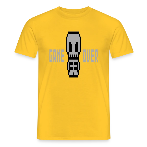 Pixelsquelette : L'Art Macabre en Pixel Art sur T-shirt homme
