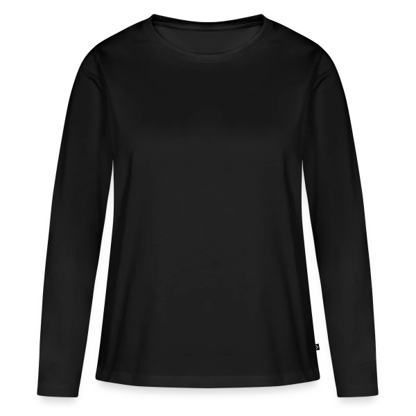 Maquette de T-shirt manches longues Premium bio Femme à personnaliser