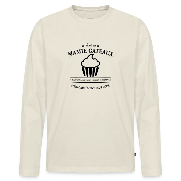 Mamie Gâteaux d'Amour sur T-shirt manches longues Premium bio Homme