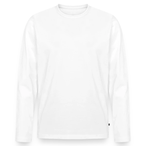 Maquette de T-shirt manches longues Premium bio Homme à personnaliser