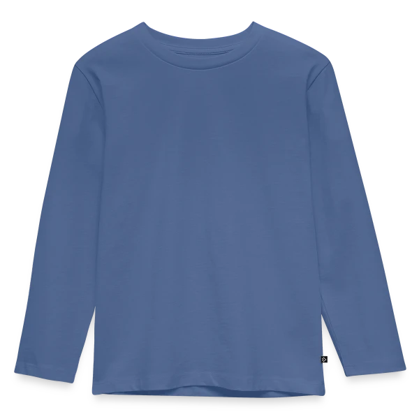Maquette de T-shirt manches longues Premium Enfant à personnaliser