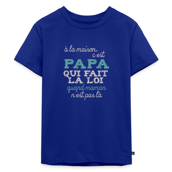 Papa fait la loi sur T-shirt Premium bio Enfant