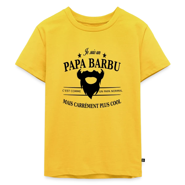 Papa Stylé Barbu sur T-shirt Premium bio Enfant