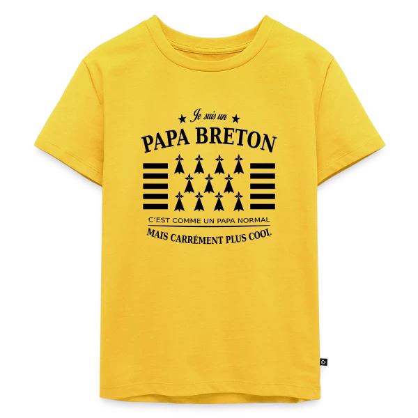 Papa Breton Authentique sur T-shirt Premium bio Enfant