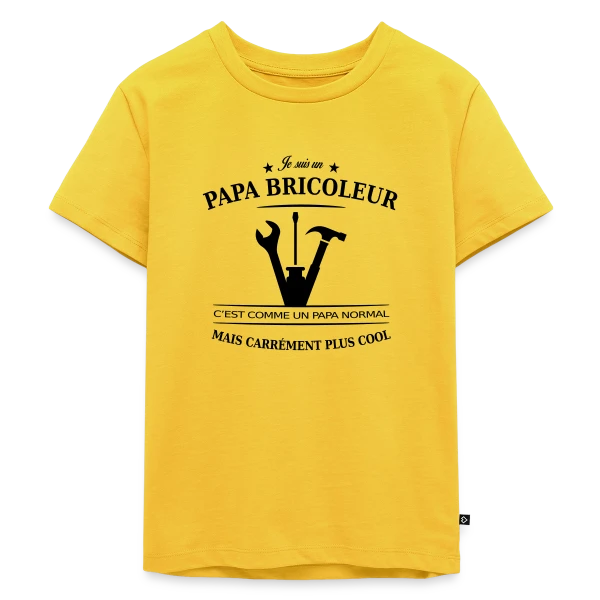 Papa Bricoleur: Le Roi du Bricolage sur T-shirt Premium bio Enfant