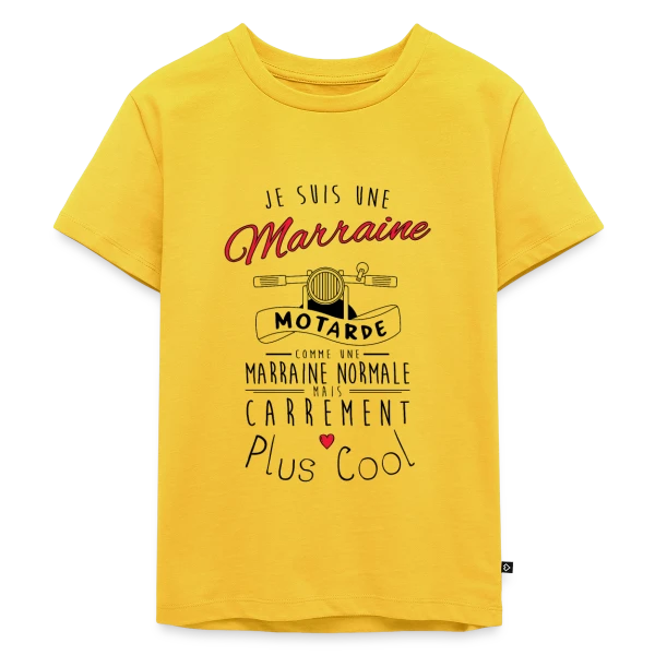 Marraine Motarde : Carrément la Plus Cool ! sur T-shirt Premium bio Enfant