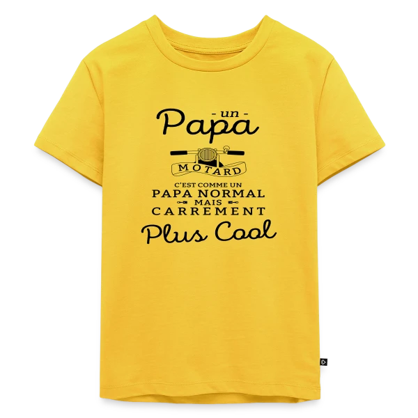 Papa Motard - Passion Vitesse sur T-shirt Premium bio Enfant