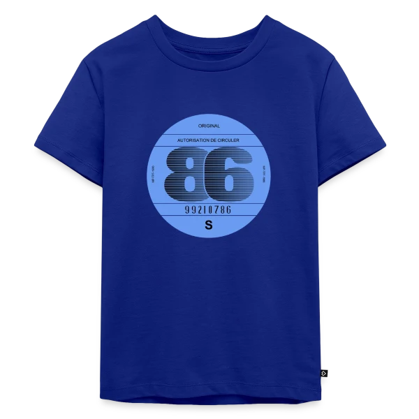 1986: Icône Rétro Automobile Française sur T-shirt Premium bio Enfant