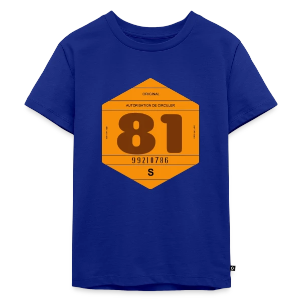 Vintage Vignette Automobile France 1981 sur T-shirt Premium bio Enfant