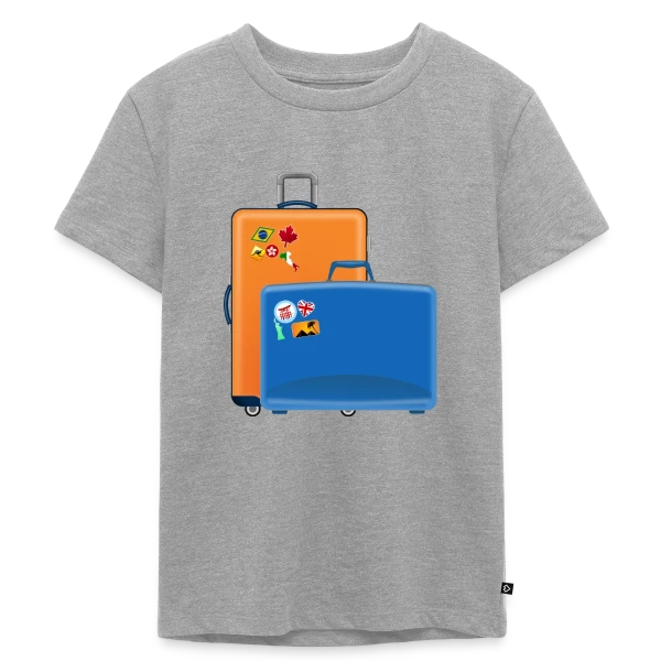 Valises du Monde Entier sur T-shirt Premium bio Enfant